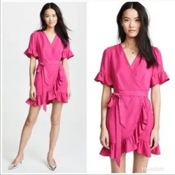 Line + Dot • Cherie Faux Wrap Ruffle Dress - Picture 14 of 14